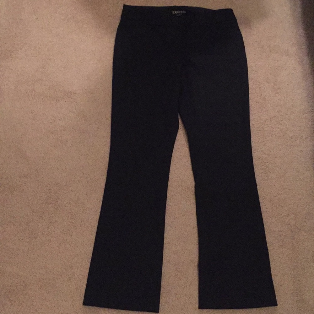 Express Columnist Black Work Pants 2S